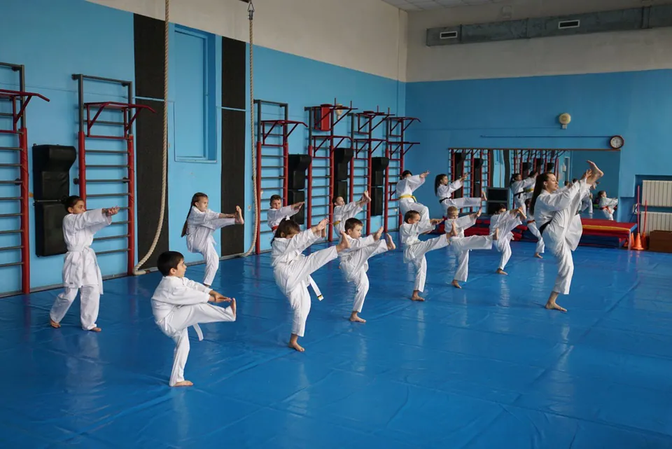 Разминка на тренировке